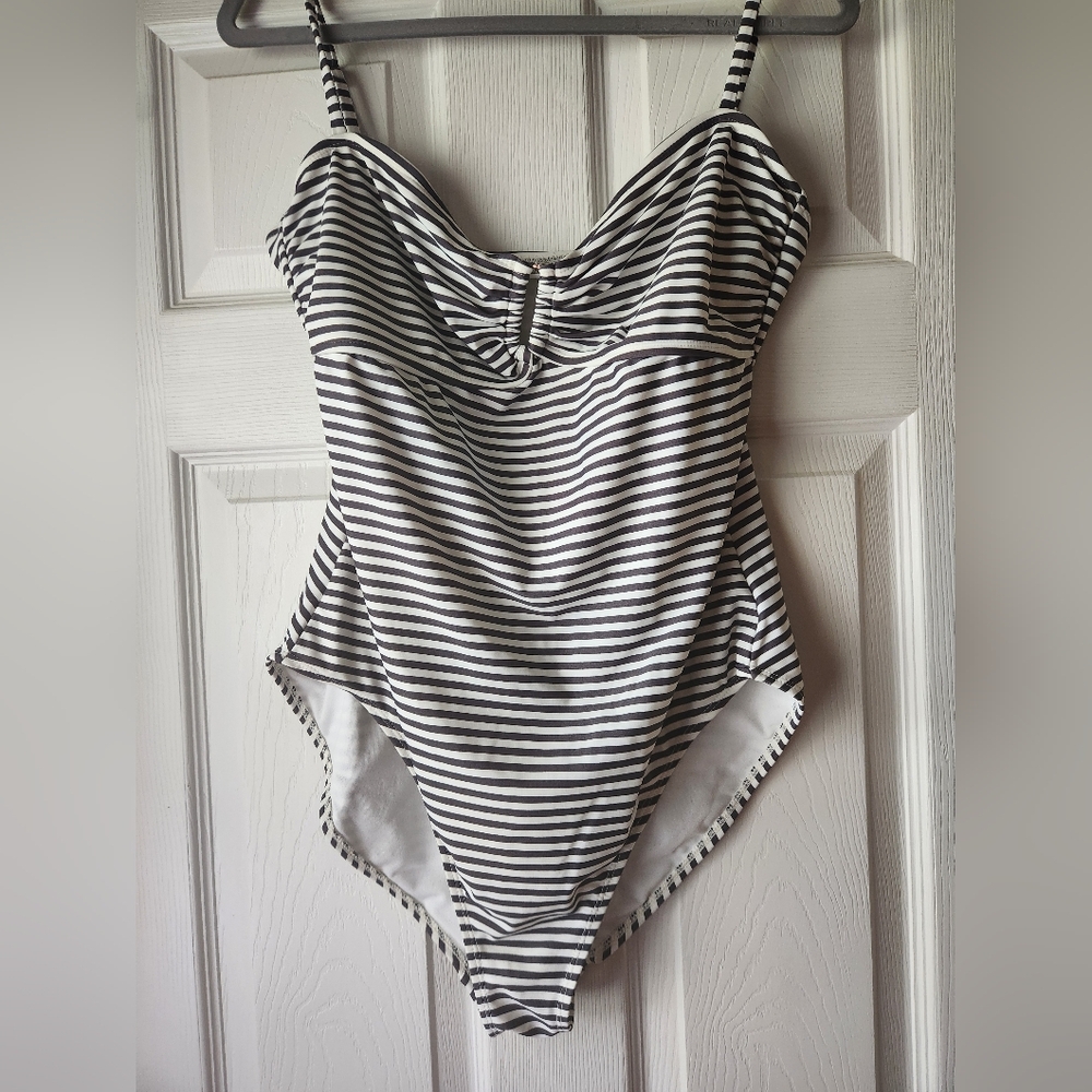 Old Navy Striped Womens One Piece Swimsuit